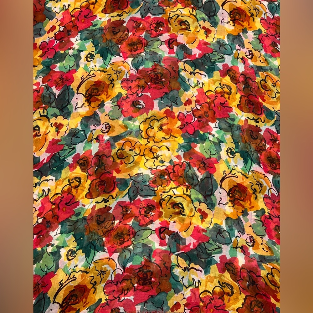Floral Chanel Shawl/Scarf- 100% authentic